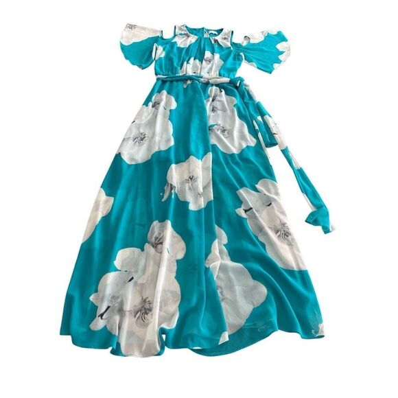 CALVIN KLEIN Chiffon maxi dress size M - Picture 10 of 10